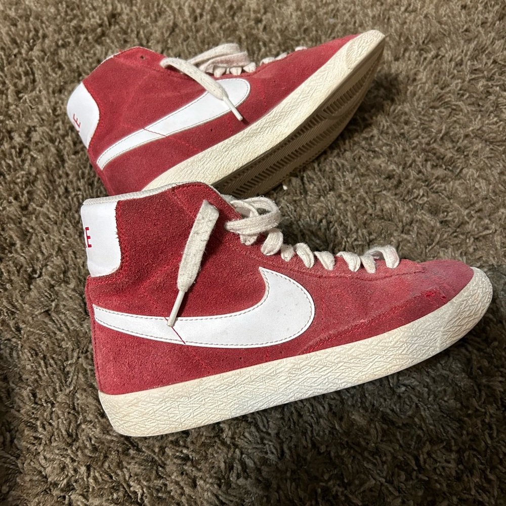Red Nike Blazers